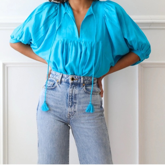 Mille Blue Top NWT - Picture 1 of 5